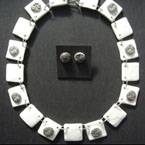 quadratische Gliederkette Porzellan